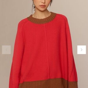 Anthropologie Maeve The Chandler Crew-Neck Relaxed Pullover Sweater